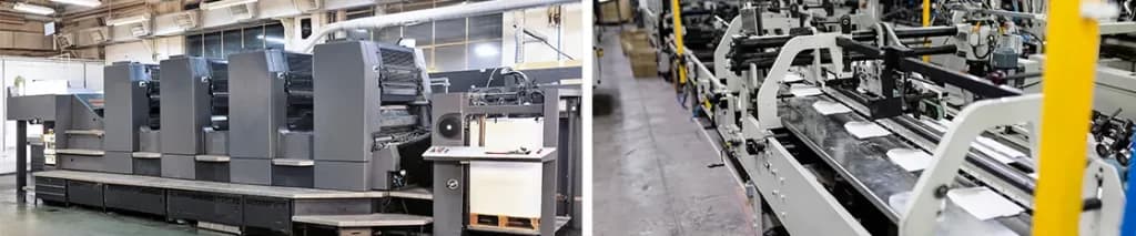 เครื่องพิมพ์ Offset และเครื่องปั๊มไดคัทในโรงพิมพ์ Bangkokquickprint