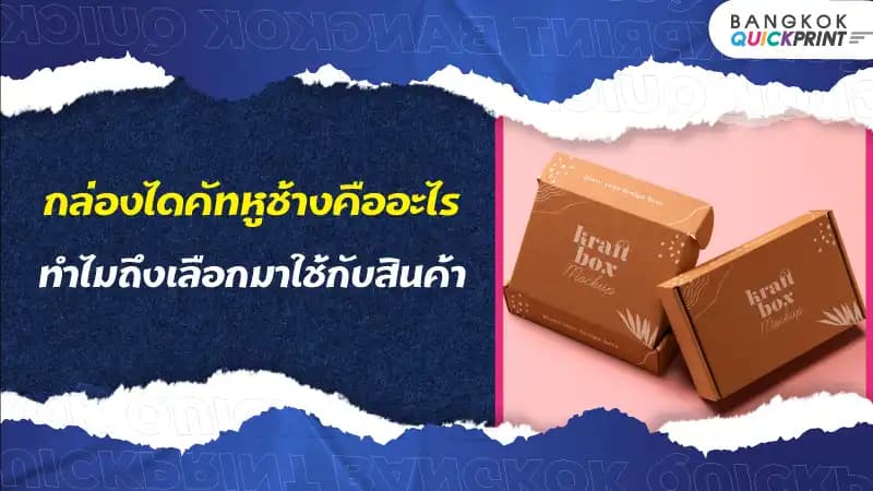 กล่องไดคัทหูช้างคืออะไรทำไมถึงเลือกมาใช้กับสินค้า