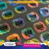สติ๊กเกอร์โฮโลแกรม ทรงสี่เหลี่ยม จำนวน หลายแผ่น