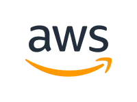 โลโก้แบรนด์ Amazon Web Services (AWS)