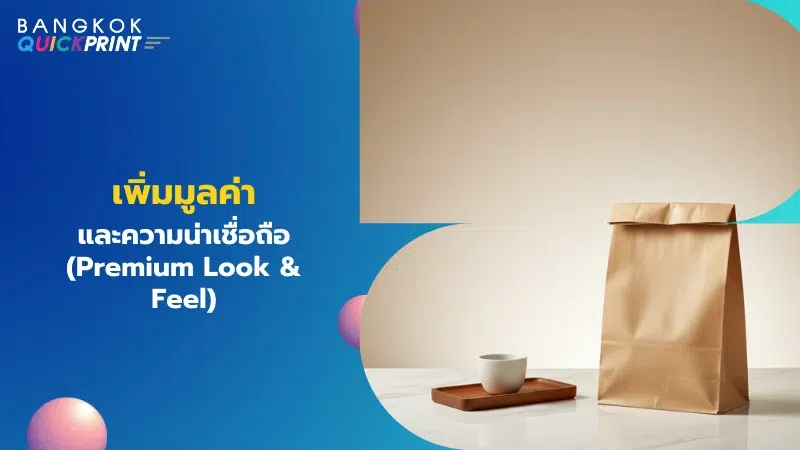 ถุงคราฟท์ทรงแบบซอง สื่อความพรีเมียมของบรรจุภัณฑ์